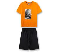 Sanetta - Kid's Pyjama 1/2 246154 - Alltagsunterwäsche, Gr. 140, orange (FlameOrange)