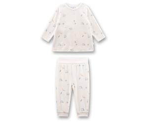 Sanetta - Kid's Pyjama Long 222174 - Schlafanzug, Gr. 80, weiß (WhitePebble)