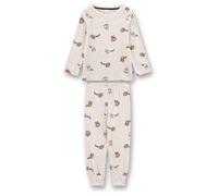Sanetta - Kid's Pyjama Long 233616 - Schlafanzug, Gr. 116, weiß (NatureMelange)