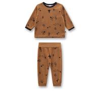 Sanetta - Kid's Pyjama Long AOP 22185 - Schlafanzug, Gr. 98, braun (BrazilNut)