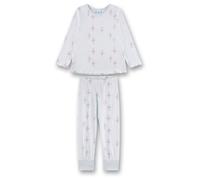 Sanetta - Kid's Pyjama Long AOP 233602 - Schlafanzug, Gr. 116, weiß (BalladBlue)