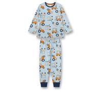 Sanetta - Kid's Pyjama Long AOP 233625 - Schlafanzug, Gr. 140, grau (BluePale)