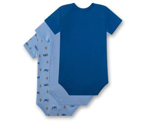 Sanetta - Kid's Set Body 1/2 324952 3-Pack - Alltagsunterwäsche, Gr. 74, blau (LilyBlue)