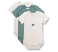 Sanetta 3er-Pack Bodys kurzarm Elefant 92 natur/grün