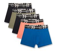 Sanetta Jungen Hipshorts (5er-Pack) blau, olivgrün & Koralle | Hochwertige und nachhaltige Unterhose für Jungen aus Baumwoll-Mix.