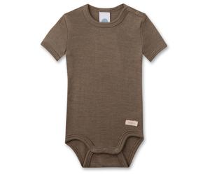 Sanetta - Kid's Wool Body S/S - Merinounterwäsche, Gr. 56-62, braun (Beige)