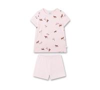 Sanetta Mädchen Schlafanzug 233565 - kurz, 100% Baumwolle, Motiv, Rosa 140