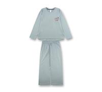 Sanetta Pyjama Mädchen lang Slogan-Print Single-Jersey Grün Größe 176