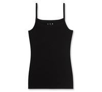 Sanetta Mädchen 344698 Unterhemd, Schwarz (Super 10015), 164 EU