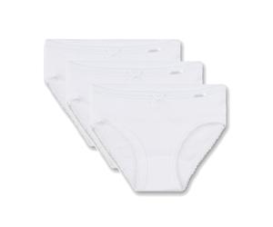 Sanetta Mädchen 3er Pack Jazzpants - Slip, Unterhose Weiß 176