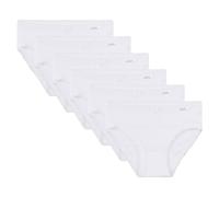 Sanetta Mädchen 6er Pack Jazzpants - Slip, Unterhose 140 Weiß