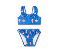 Sanetta Mädchen-Bikini blau Clownfisch | Bequemer und anschmiegsamer Bikini aus recyceltem Polyester-Mix für Mädchen. Bademode für Kinder