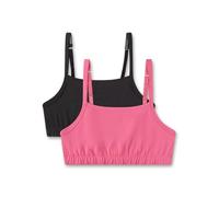 Sanetta Mädchen-Bustier (Doppelpack) Rosa | Bequemes und angenehmes Bustier für Mädchen aus Bio-Baumwolle. Inhalt: 2er Set Mädchen Bustier 152