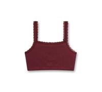 Sanetta Mädchen-Bustier dunkelrot Feinripp | Bequemes und angenehmes Bustier für Mädchen aus Baumwoll-Mix.