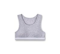 Sanetta Mädchen Bustier Grau Sport-BH, Hellgrau Melange, 140 EU