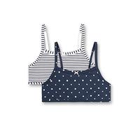 Sanetta Mädchen Bustier im Doppelpack Blau Sport-BH
