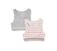 Sanetta Mädchen Bustier im Doppelpack Grau Sport-BH (2er Pack)