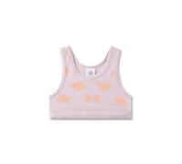 Sanetta Mädchen-Bustier Rosa | Bequemes und angenehmes Bustier aus Bio-Baumwoll-Mix. Unterwäsche mit Hunde-Allover.