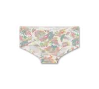 Sanetta Mädchen-Cutbrief Blau | Hochwertige und nachhaltige Unterhose aus Baumwolle. Unterhose mit abstraktem Blüten-Allover | Unterwäsche