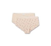 Sanetta Mädchen-Cutbrief (Doppelpack) Beige | Hochwertige und nachhaltige Unterhose für Mädchen aus Baumwolle. Inhalt: 2er Set Unterwäsche für Mädchen