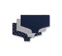 Sanetta Mädchen Cutbriefs, Vorteilspack - Slip, Unterhose, gemustert Blau/Weiß 164 6er Pack (2x3P)