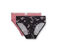 Sanetta Mädchen Doppelpack Rioslip grün Unterwäsche, Phantom, 140 (2er Pack)