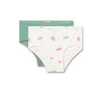 Sanetta Mädchen Doppelpack Slip,Bonbons weiß Allover + grün 336277 gr.140