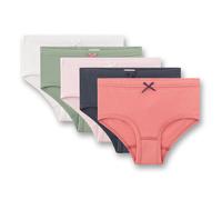 Sanetta Mädchen Hipslips, 5er Pack - Kids, Slips, Single Jersey, Baumwoll-Stretch Orange/Rosa/Grün / 140 140 Mehrfarbig