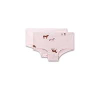 Sanetta Mädchen-Hipster (Doppelpack) rosa Pferde | Hochwertige und nachhaltige Unterhose für Mädchen aus Baumwoll-Mix. Inhalt: 2er Set Unterwäsche für Mädchen