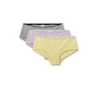 Sanetta Mädchen-Hipster (Dreierpack) gelb & rosa Ringel | Hochwertige und nachhaltige Unterhose für Mädchen aus Baumwoll-Mix. Inhalt: 3er Set Unterwäsche für Mädchen