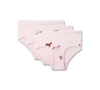 Sanetta Mädchen-Hüftslip (3er-Pack) rosa Pferd | Hochwertige und nachhaltige Unterhose für Mädchen aus Baumwolle.