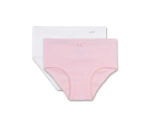Sanetta Mädchen-Hüftslip (Doppelpack) | Hochwertige und nachhaltige Unterhose für Mädchen aus Bio-Baumwolle. Inhalt: 2er Set Unterwäsche für Mädchen