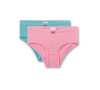 Sanetta Mädchen-Hüftslip (Doppelpack) rosa & türkis | Hochwertige und nachhaltige Unterhose für Mädchen aus Baumwoll-Mix.