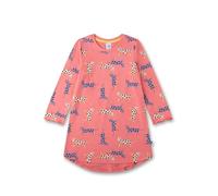 Sanetta Mädchen-Nachthemd Langarm pink Leopard | Nachhaltiges und angenehmes Nachthemd aus Baumwolle für Mädchen. Nachtwäsche für Mädchen
