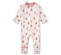 Sanetta Mädchen-Overall Beige | Praktischer und bequemer Strampler aus Bio-Baumwolle für Mädchen. Babystrampler mit Vario-Füßchen | Baby Overall