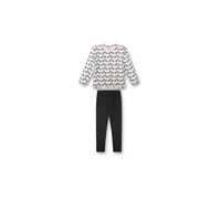 SANETTA Mädchen Pyjama 2-teilig Langarmshirt und Hose creme | 140