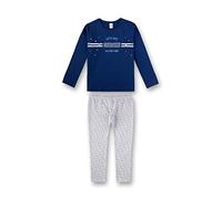 Sanetta Mädchen Pyjama Zweiteiliger Schlafanzug, Blau (Bilberry 50115), (Herstellergröße: 128)