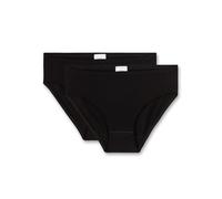 Sanetta Mädchen-Rioslip (Doppelpack) Schwarz | Hochwertige und nachhaltige Unterhose für Mädchen aus Baumwolle. Inhalt: 2er Set Unterwäsche für Mädchen 164