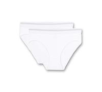 Sanetta Mädchen-Rioslip (Doppelpack) Weiß | Hochwertige und nachhaltige Unterhose für Mädchen aus Baumwolle. Inhalt: 2er Set Unterwäsche für Mädchen