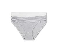 Sanetta Mädchen Rioslip Multipack - Slip, Unterhose, Streifen Beige/Dunkelblau 140 2er Pack (2x1P)
