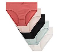 Sanetta Mädchen Rioslips 5er Pack - Teens, Slips, Single Jersey, Baumwollmischung Rosa/Schwarz/Hellblau 152