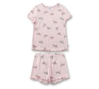 Sanetta Mädchen Schlafanzug, 2-tlg. Set - Shorty, kurz, Kinder, Baumwolle, Allover Rosa 116