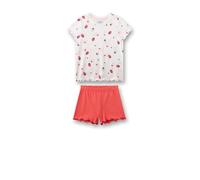 Sanetta Mädchen-Schlafanzug kurz Beige mit Erdbeere – 100% Baumwolle – Größe 104