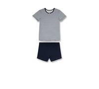 Sanetta Mädchen-Schlafanzug kurz dunkelblau Geringelt | Bequemer Schlafanzug für Mädchen kurz. | Pyjamaset Größe