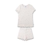 Sanetta - Kid's Pyjama Short AOP 233538 - Schlafanzug, Gr. 116, weiß (WhitePebble)