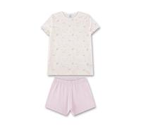Sanetta Mädchen-Schlafanzug kurz Off-White | Hochwertiger und bequemer Schlafanzug aus Baumwoll-Modal-Mix für Mädchen. Pyjamaset für Mädchen 128