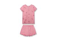 Sanetta Mädchen-Schlafanzug Kurz Rosa | Hochwertiger und Bequemer Pyjama aus Baumwoll-Modal-Mix
