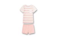 Sanetta Mädchen Schlafanzug kurz rosa Pyjamaset, Silver pink, 116
