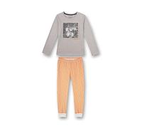 Sanetta Mädchen Schlafanzug Lang Grau Pyjamaset