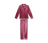 Sanetta Mädchen-Schlafanzug lang Rosa | Hochwertiger und bequemer Schlafanzug aus Modal-Samt für Mädchen. Pyjamaset für Mädchen 140